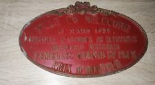 Plaque élevage bovin d'occasion  Nice-