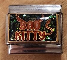 Bad Kitty Brillo Orejas del Diablo Dije Italiano Eslabón Brazalete 9mm Regalo segunda mano  Embacar hacia Argentina