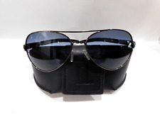 Police S9111 Polarized Black Metal Frame Blue Lenses Sunglasses - with Case, used for sale  Shipping to South Africa