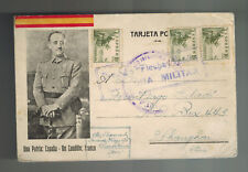 1939 Barcelona España Flecha Verde División Postal Cubierta a Shanghai China segunda mano  Embacar hacia Argentina