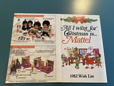Mini catálogo de juguetes vintage de Mattel lista de deseos de Navidad 1982 segunda mano  Embacar hacia Mexico
