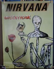 Usado, Pôster promocional vintage americano Nirvana Incesticide muito bom estado 23 x 35 Kurt Cobain Dave Grohl comprar usado  Enviando para Brazil