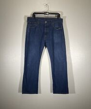 Calça jeans masculina Levis 501 XX perna reta jeans lavagem escura aba vermelha 36x30 comprar usado  Enviando para Brazil