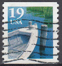 USA gestempelt Holz Boot Ruderboot selbstklebend Steg See Natur / 9577, gebraucht gebraucht kaufen  Königsborn,-Mülhsn.