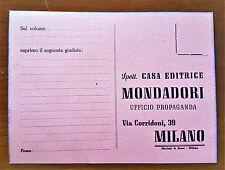 Mondadori cartolina anni usato  Italia