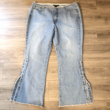 jeans venezia y2k tamanho 20 flare lavagem média/leve punk metal grunge rock anos 90 comprar usado  Enviando para Brazil
