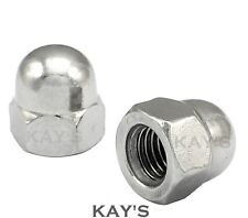 UNC DOME NUTS A2 STAINLESS STEEL 4, 6, 8, 10, 1/4" 5/16" 3/8" 1/2" 5/8" 3/4" UNC for sale  Shipping to South Africa