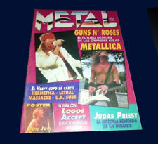 GUNS N ́ROSES & METALLICA - Revista de metal # 227 Argentina 1993, usado segunda mano  Argentina 