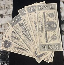 Billetes falsos vintage 1864 Richmond VA CSA $1,2,5,10,20,50 y 100 segunda mano  Embacar hacia Argentina