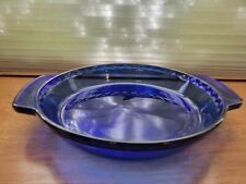 De Colección Pyrex azul cobalto cristal estriado Tarta Pan prensado Plato Hondo placa 9.5" EE. UU. #229 segunda mano  Embacar hacia Argentina