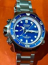 Relógio masculino Citizen Promaster Eco-Drive BN2041-81L Aqualand titânio mostrador azul, usado comprar usado  Enviando para Brazil