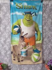 Toalha de praia Shrek 2 vintage 2004 Shrek & Burro natação verão retrô 28 x 53, usado comprar usado  Enviando para Brazil