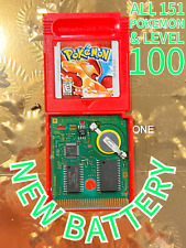 Pokemon Rojo Game Boy Auténtico Probado Batería Nueva / 151 Pokemon / Todos los Niveles 100, usado segunda mano  Embacar hacia Argentina