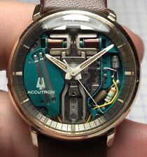 Relógio masculino Bulova Accutron Spaceview 1965 #2531 garfo de ajuste 214 com manutenção comprar usado  Enviando para Brazil