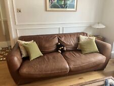 Quality leather sofa. for sale  LONDON