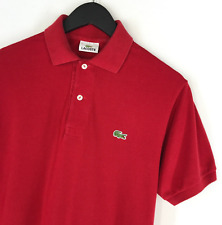 Camisa polo masculina manga curta vermelha LACOSTE Devanlay tamanho P/3 comprar usado  Enviando para Brazil