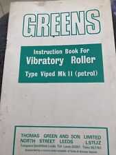 Greens vibratory roller for sale  HITCHIN
