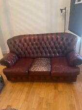 Blood red leather for sale  GLASGOW