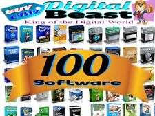 Lote de 100 Software de Computadora Software de Construcción de Negocios Mega Pack 4 Sitios Web/Blogs segunda mano  Embacar hacia Argentina