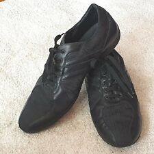 Zegna  Black Fabric And Leather Italian Shoes For Men Size 9.5 for sale  Shipping to South Africa