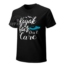 Camiseta masculina casual manga curta Kayak Hair Don't Care, usado comprar usado  Enviando para Brazil