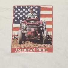 Camisa agrícola vintage Massey Ferguson trator orgulho americano tamanho XL, usado comprar usado  Enviando para Brazil