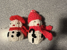 Vtg crochet snowman for sale  Eland