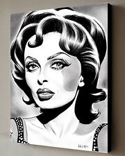 Jacob Hitt hace Sophia Loren en Roy Lichtenstein Estilo 40x30CM con Prueba de Certificado de Arte segunda mano  Embacar hacia Argentina