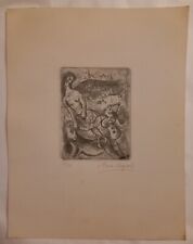 Gravura gravura Marc Chagall, em papel de impressão antigo, sem certificado de litografia, sem pintura comprar usado  Enviando para Brazil