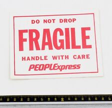 Peoplexpress airlines fragile for sale  BRENTFORD
