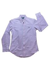 POLO Ralph Lauren Rosa Oxford Pony Algodón Calce Personalizado Camisa Talla: S segunda mano  Embacar hacia Argentina