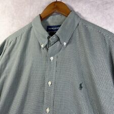 Camisa de golfe masculina Ralph Lauren XL verde Houndstooth Blake algodão botão para baixo comprar usado  Enviando para Brazil