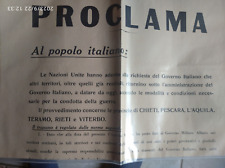 Proclama 1944 prov.ce usato  Italia