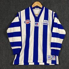 North Melbourne Kangaroos AFL 2001 Long Sleeve VTG Jumper Guernsey Jersey Signed, used for sale  Shipping to South Africa