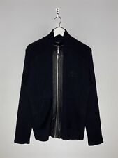Suéter Versace Jeans Couture Vintage Couro Detalhe Lã Preto com Zíper Tamanho M comprar usado  Enviando para Brazil