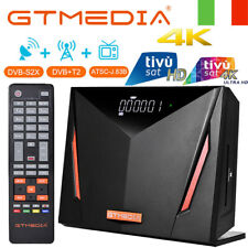 GTMEDIA 4K Combo Ricevitore Decoder Tivusat Satellite Terrestre DVB-T2/S2X/C PVR usato  Torino
