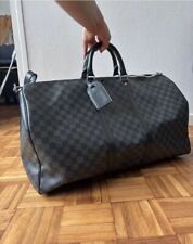 Bolsa de viagem Louis Vuitton Damier Bandouliere preta grafite Keepall 55cm comprar usado  Enviando para Brazil