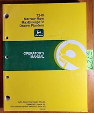 John Deere 7240 Narrow-Row MaxEmerge 2 Drawn Planter Owner Operator Manual 5/93 for sale  Niagara Falls