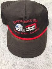 Chapéu de corda vintage 1993 Super Bowl XXVIII Camps Dallas Cowoys tijolo oficial ACME comprar usado  Enviando para Brazil