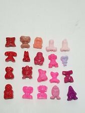 Lote de 20 logotipos clássicos da série original Crazy Bones vintage Gogo's rosa vermelho mix, usado comprar usado  Enviando para Brazil