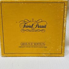 Trivial Pursuit Genus II 2 Edição Conjunto de Cartas Uso com Master Game 1984 Noite 50% de desconto comprar usado  Enviando para Brazil