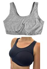 MARKS Sleep Bra Flexible Fit Grey Non Wired Non Padded Soft Cotton Modal Support for sale  Shipping to South Africa