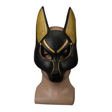 Máscara egípcia de anúbis máscara de lobo Halloween máscara grossa festa cosplay adereços comprar usado  Enviando para Brazil