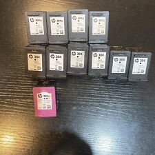 11 X HP 304 Empty Ink Cartridges 10 Black & 1 Colour . 5 Are XL for sale  Shipping to South Africa