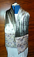 Velvet scarf taupe for sale  LONDON