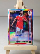 Kobbie Mainoo 2022-23 Topps Merlin UCC Auto RC Rookie Silver Man United England for sale  Shipping to South Africa
