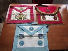 Vintage masonic aprons for sale  DUNDEE