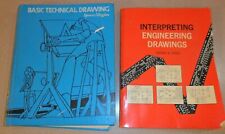 2 Drafting Text Books INTERPRETING ENGINEERING DRAWINGS & BASIC TECHNICAL DRAWIN for sale  Shipping to South Africa