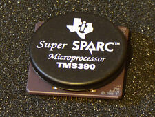 CPU vintage, TI Super Sparc TMS390 de 1991, cerámica dorada y púrpura segunda mano  Embacar hacia Argentina