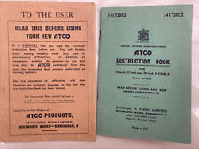 Atco instruction book for sale  HITCHIN